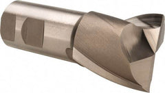 Hertel - 1-3/4", 1-5/8" LOC, 1-1/4" Shank Diam, 4-1/8" OAL, 2 Flute, High Speed Steel Square End Mill - Single End, Uncoated, Spiral Flute, 30° Helix, Centercutting, Right Hand Cut, Right Hand Flute - Benchmark Tooling