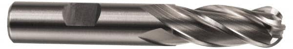 Hertel - 1/2" Diam, 2" LOC, 4 Flute Cobalt Ball End Mill - Uncoated, Single End, 4" OAL, 1/2" Shank Diam, Spiral Flute - Benchmark Tooling
