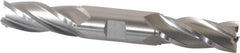 Hertel - 13/16", 1-7/8" LOC, 7/8" Shank Diam, 6-1/8" OAL, 4 Flute, High Speed Steel Square End Mill - Double End, Uncoated, Spiral Flute, 30° Helix, Right Hand Cut, Right Hand Flute - Benchmark Tooling
