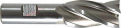 Hertel - 1", 1-7/8" LOC, 3/4" Shank Diam, 4-1/8" OAL, 4 Flute, High Speed Steel Square End Mill - Single End, Uncoated, Spiral Flute, 30° Helix, Right Hand Cut, Right Hand Flute - Benchmark Tooling