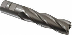 Hertel - 1-1/4", 4" LOC, 1-1/4" Shank Diam, 6-1/2" OAL, 4 Flute, High Speed Steel Square End Mill - Single End, Uncoated - Benchmark Tooling