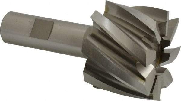 Hertel - 2", 1-1/2" LOC, 3/4" Shank Diam, 3-7/8" OAL, 8 Flute, High Speed Steel Square End Mill - Single End, Uncoated - Benchmark Tooling