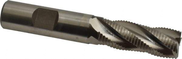 Hertel - 5/8" Diam, Fine Pitch, 1-5/8" LOC, 4 Flute Cobalt Roughing Square End Mill - Uncoated, 3-3/4" OAL, 5/8" Shank Diam, Single End, Centercutting, 30° Helix - Benchmark Tooling