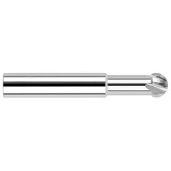 Harvey Tool - 1/2" Diam 220° Wrap Angle 0.336" LOC 4-Flute Uncoated Undercut End Mill - Exact Industrial Supply