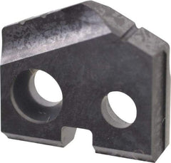Allied Machine and Engineering - 13/32" Diam x 3/32" Thick, Seat Code Y, 132° Included Angle Spade Drill Insert - TiAlN Coated, Carbide, Grade K20, Series T-A - Benchmark Tooling