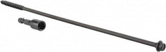 Value Collection - 1/4", 10" OAL, Hex Head Wood Screw - Steel - Benchmark Tooling