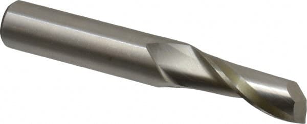 Onsrud - 1/2" Cutting Diam x 1-1/4" Length of Cut, 1 Flute, Upcut Spiral Router Bit - Uncoated, Right Hand Cut, High Speed Steel, 3-1/4" OAL x 1/2" Shank Diam, Single Edge, 19 to 32° Helix Angle - Benchmark Tooling