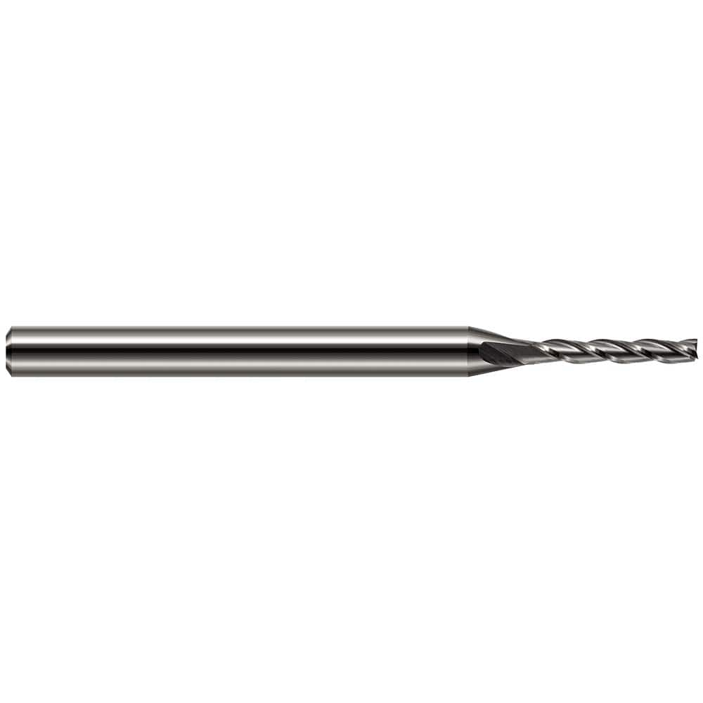 Square End Mill: 1/32'' Dia, 1/8'' LOC, 1/8'' Shank Dia, 2-1/2'' OAL, 4 Flutes, Solid Carbide Single End, Uncoated, 30 ° Helix, Centercutting, RH Cut, RH Flute