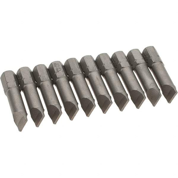 Wiha - Slotted Screwdriver Bits Reversible: NonReversible Blade Width (Inch): 5/16 - Benchmark Tooling