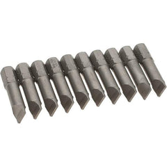 Wiha - Slotted Screwdriver Bits Reversible: NonReversible Blade Width (Inch): 5/16 - Benchmark Tooling