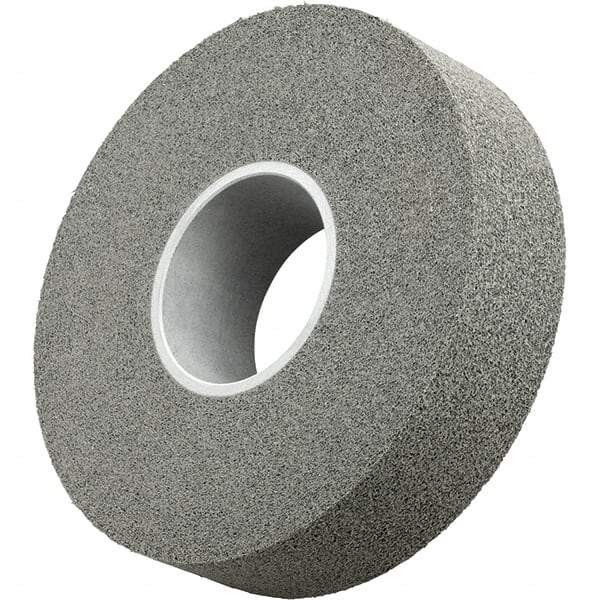 3M - 12" Diam, 1/2" Face Width, 5" Center Hole, Medium Grade, Silicon Carbide Deburring Wheel - Convolute, Density 8 Grade - Benchmark Tooling