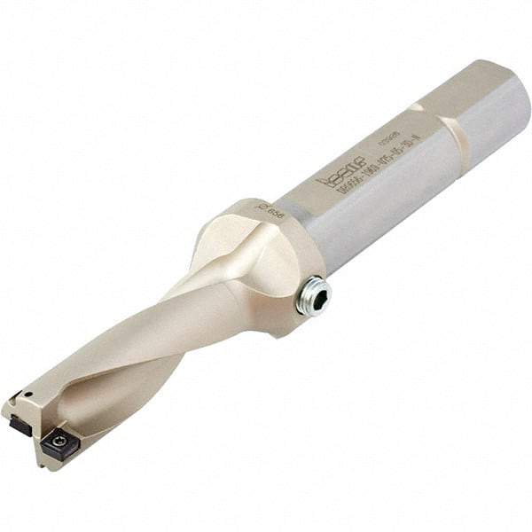 Iscar - 1.59" Max Drill Depth, 3xD, 17/32" Diam, Indexable Insert Drill - 2 Inserts, 5/8" Shank Diam, Straight Shank - Benchmark Tooling