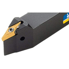 Iscar - VN.. 12T3.., 72.5° Lead Angle SVVN External Neutral Indexable Profiling Toolholder - 16mm Shank Height x 16mm Shank Width, 100mm Long, Steel - Benchmark Tooling
