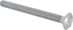 Value Collection - 3/8-16 UNC 4" Length Under Head, Standard Square Neck, Carriage Bolt - Grade 5 Steel, Zinc-Plated Finish - Benchmark Tooling