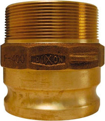 Dixon Valve & Coupling - 2" Brass Cam & Groove Suction & Discharge Hose Male Adapter Male NPT Thread - Part F, 2" Thread, 250 Max psi - Benchmark Tooling