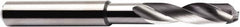 Seco - 6.9mm 140° Spiral Flute Solid Carbide Screw Machine Drill Bit - Multilayer TiAlN Finish, Right Hand Cut, 1.338" Flute Length, 3.11" OAL, Through Coolant - Benchmark Tooling