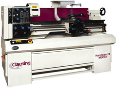 Clausing - 13" Swing, 40" Between Centers, 230/460 Volt, Triple Phase Engine Lathe - 3MT Taper, 3 hp, 40 to 2,500 RPM, 1-9/16" Bore Diam, 40" Deep x 57" High x 84" Long - Benchmark Tooling