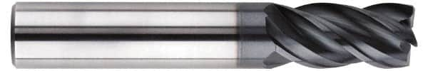 SGS - 5/16", 4 Flute, Single End, Solid Carbide, 0.04" Corner Radius End Mill - 2-1/2" OAL, Right Hand Flute, 13/32" LOC, Right Hand Cut, 1" Extended Reach - Benchmark Tooling