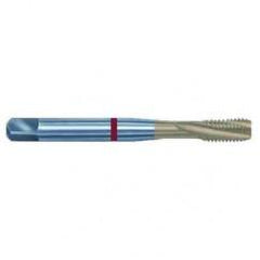 1-8 2B 5-Flute PM Cobalt Red Ring Semi-Bottoming 15 degree Spiral Flute Tap-TiN - Benchmark Tooling