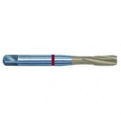 3/8-24 2B 3-Flute PM Cobalt Red Ring Semi-Bottoming 15 degree Spiral Flute Tap-TiN - Benchmark Tooling