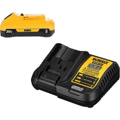 DeWALT - 20 Volt, 1 Battery Lithium-Ion Power Tool Charger - 30 min to 1 hr to Charge, 20 Volt MAX Batteries Power Source, Battery Included - Benchmark Tooling