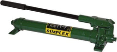 TK Simplex - 1 Stage, 3/8 NPTF, 0.16 Cu In Per Stroke, Manual Hydraulic Pump - 40 Cu In Reservoir, 10,000 psi Second Stage - Benchmark Tooling