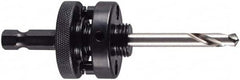 M.K. MORSE - 1-1/4 to 6" Tool Diam Compatibility, Hex Shank, High Speed Steel Integral Pilot Drill, Hole Cutting Tool Arbor - 3/8" Min Chuck, Hex Shank Cross Section, Quick-Change Attachment, For 1-1/4 to 6" Hole Saws - Benchmark Tooling