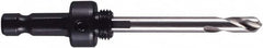 M.K. MORSE - 9/16 to 1-3/16" Tool Diam Compatibility, Hex Shank, High Speed Steel Integral Pilot Drill, Hole Cutting Tool Arbor - 3/8" Min Chuck, Hex Shank Cross Section, Threaded Shank Attachment, For 9/16 to 1-3/16" Hole Saws - Benchmark Tooling
