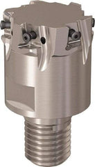 Seco - 40mm Cut Diam, 8mm Max Depth of Cut, 40mm OAL, Indexable Square Shoulder Slot Milling End Mill - M20 Modular Connection, 90° Lead Angle, Through Coolant, Series R217.94 - Benchmark Tooling