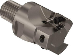 Seco - 40mm Cut Diam, 17mm Max Depth of Cut, 45mm OAL, Indexable Square Shoulder Slot Milling End Mill - M20 Modular Connection, 90° Lead Angle, Through Coolant, Series R217.69 - Benchmark Tooling