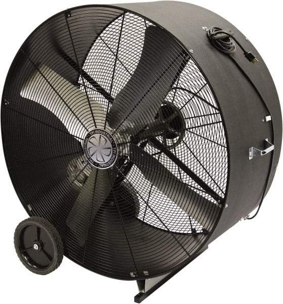 TPI - 42" Blade, Belt Drive, 3/4 hp, 10,600 CFM, Floor Style Blower Fan - 11 Amps, 120 Volts, 1 Speed, Single Phase - Benchmark Tooling