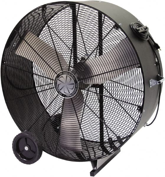 TPI - 42" Blade, Direct Drive, 1/2 hp, 9,000 CFM, Floor Style Blower Fan - 6 Amps, 120 Volts, 1 Speed, Single Phase - Benchmark Tooling