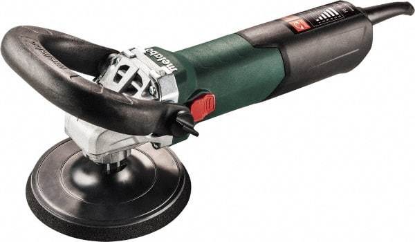 Metabo - 7" Pad Diam, 800 to 3,000 RPM, Handheld Electric Polisher - 5/8-11" Spindle Thread, 13 Amps, 120 Volts - Benchmark Tooling