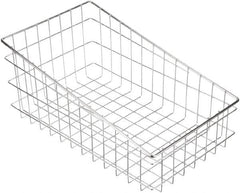 Marlin Steel Wire Products - 18-1/2" Deep, Rectangular Steel Wire Basket - 11" Wide x 8" High - Benchmark Tooling