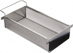 Marlin Steel Wire Products - 19.64" Deep, Rectangular Stainless Steel Mesh Basket - 8-1/4" Wide x 6" High - Benchmark Tooling