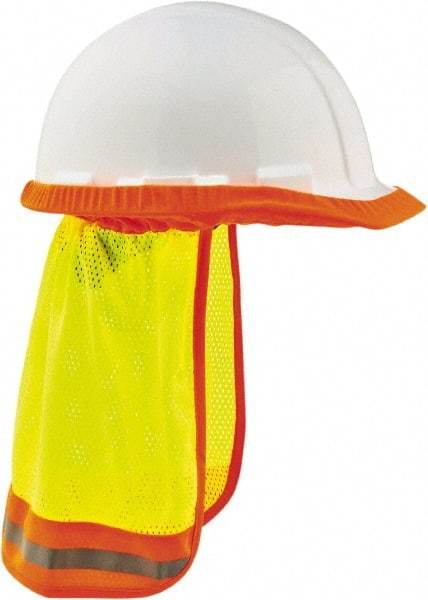 Ergodyne - Size 32", High Visibility Elastic Neck Protector - Lime Solid & Stripes Pattern, Polyester - Benchmark Tooling