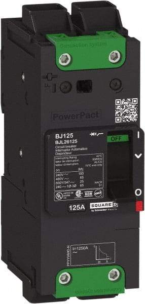 Square D - 20 Amp, 600Y/347 VAC, 3 Pole, Unit Mount B-Frame Circuit Breaker - Thermal-Magnetic Trip, 25 kA at 240 VAC, 18 kA at 277 VAC, 14 kA at 600Y/347 VAC Breaking Capacity, 14-3/0 AWG - Benchmark Tooling