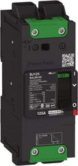 Square D - 125 Amp, 600Y/347 VAC, 2 Pole, Unit Mount B-Frame Circuit Breaker - Thermal-Magnetic Trip, 25 kA at 240 VAC, 18 kA at 277 VAC, 14 kA at 600Y/347 VAC Breaking Capacity, 14-3/0 AWG - Benchmark Tooling