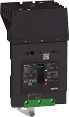 Square D - 125 Amp, 480Y/277 VAC, 3 Pole, Panel Mount B-Frame Circuit Breaker - Thermal-Magnetic Trip, 65 kA at 240 VAC, 35 kA at 480Y/277 VAC Breaking Capacity, 14-2/0 AWG - Benchmark Tooling