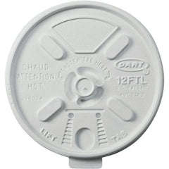 DART - Foam Lids for 10-14 oz Foam Cups - White - Benchmark Tooling