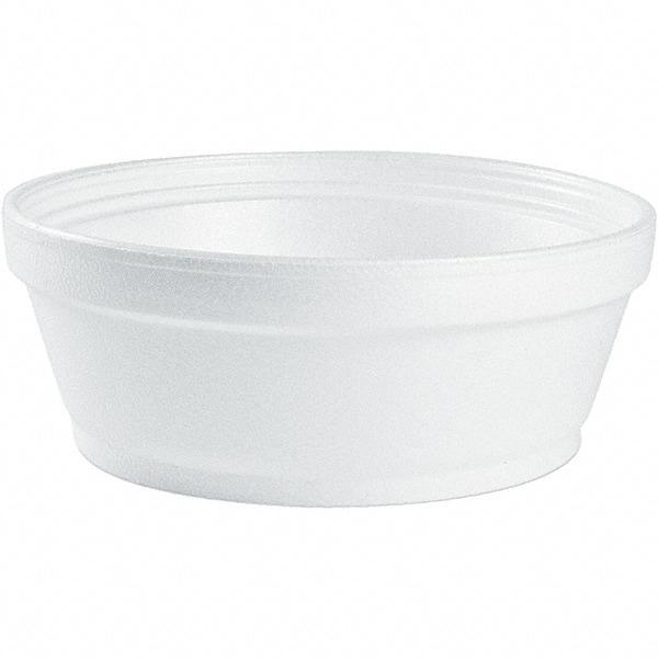 DART - Foam Food Containers, Foam, 8 oz - White - Benchmark Tooling