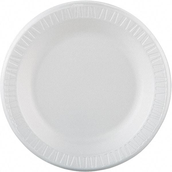 DART - Foam Dinnerware Plate, 10-1/4" - White - Benchmark Tooling