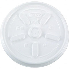 DART - Plastic Hot Cup Lids, 10 oz - White - Benchmark Tooling