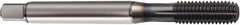 Guhring - M10x1.25 Metric Fine 6HX D7/D8 Thread Limit Semi-Bottoming Thread Forming Tap - Powdered Metal High Speed Steel, TiCN Finish, 100mm OAL, Right Hand Thread, Series 1272 - Benchmark Tooling
