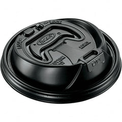 DART - Hot Cup Lids, 12-24 oz Cups - Black - Benchmark Tooling