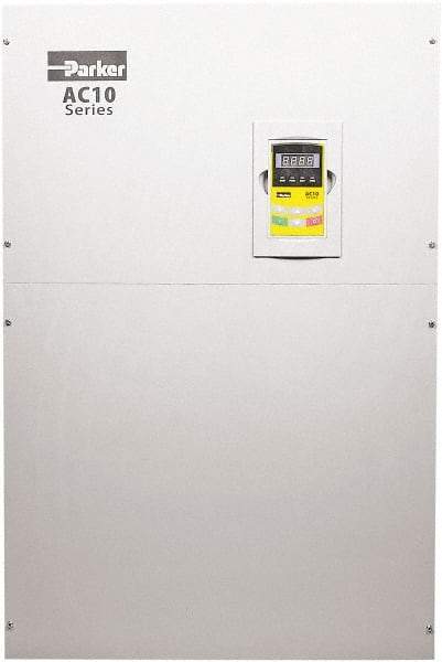 Parker - Three Phase, 460 Volt, 225 hp, Variable Frequency Drive - 20.32" Wide x 12.83" Deep x 30" High, IP20 - Benchmark Tooling