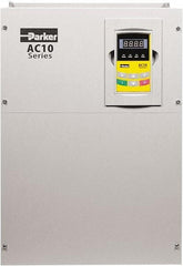 Parker - Three Phase, 460 Volt, 75 hp, Variable Frequency Drive - 14.17" Wide x 10.43" Deep x 21" High, IP20 - Benchmark Tooling