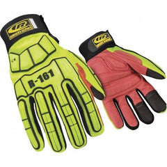 Ringers Gloves - Size M (9) Spandex High Visibility Work Gloves - Benchmark Tooling