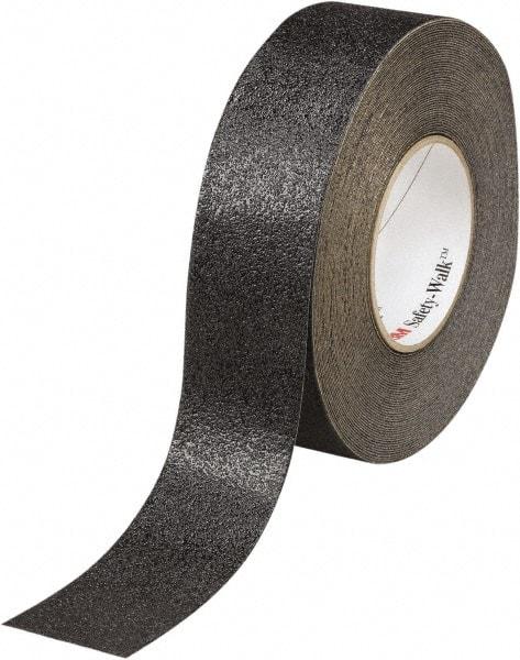 Ability One - Black Solid Color Anti-Slip Vinyl Tape - 1" Wide x 60' Long x 0.036" Thick, General Traffic - Benchmark Tooling