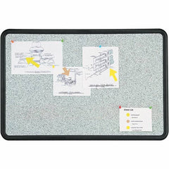 Quartet - 24" High x 36" Wide Fabric Bulletin - High-Density Foam, Includes Mounting Kit - Benchmark Tooling